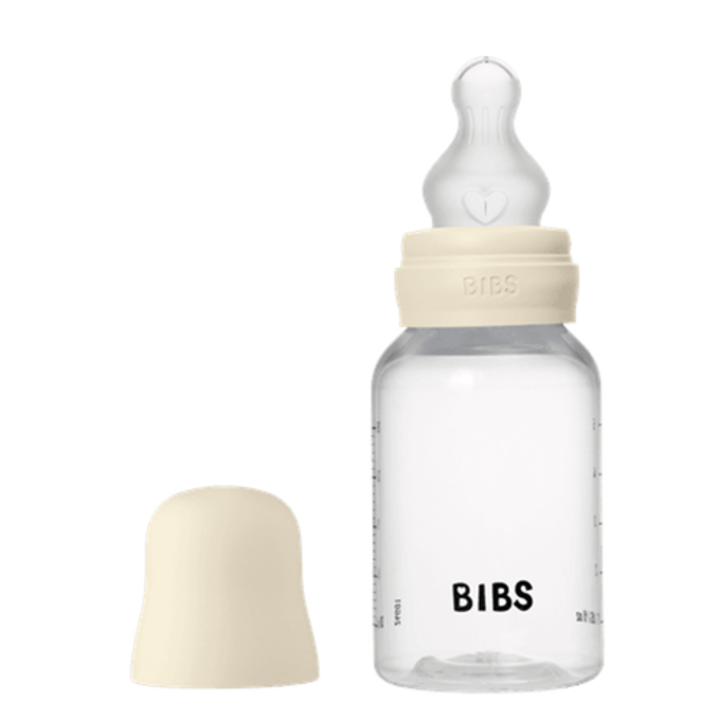 Пълен комплект шишета против колики BIBS, 150 мл, Силикон, Ivory
