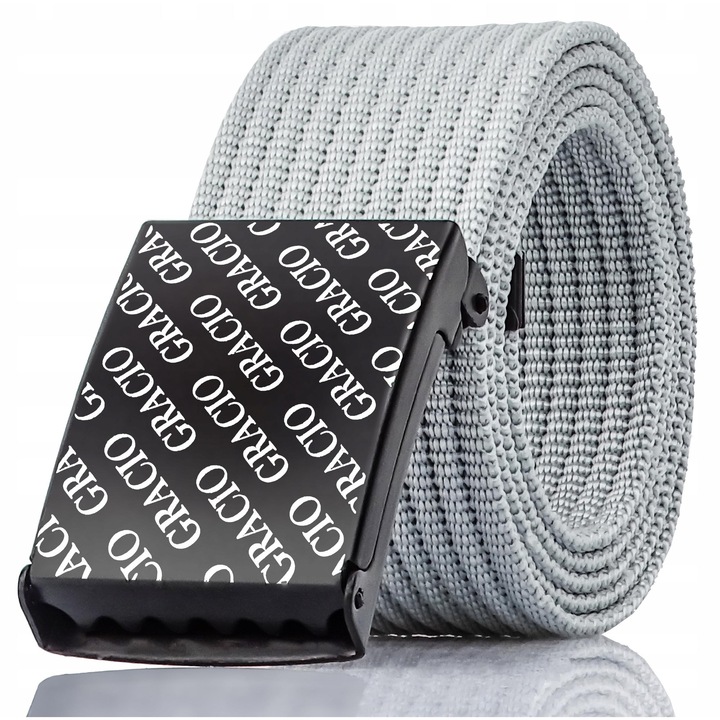 Curea barbati, Textil, Gri, Gracio PP-63, Gri, 155
