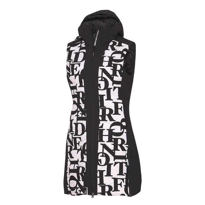 Vesta schi lunga SEAL10K/10K femei Stacy, Alb/Negru