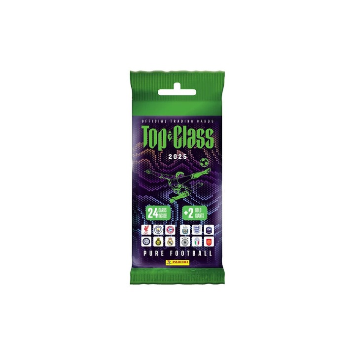 Panini TOP CLASS 2025 társasjáték készlet, 24 kártya + 2 HOLO GIANTS, többszínű