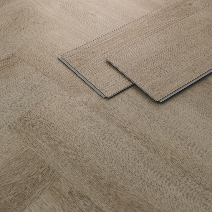 Parchet vinil ML-Design din PVC, sistem click pentru instalare simpla fara adeziv, 6,24 m², 80 placi pardoseala, 61x12,8 cm, grosime 4,2 mm, stejar inchis maro, aspect lemn, antiderapant, rezistent la apa si zgarieturi, clasa trafic 34