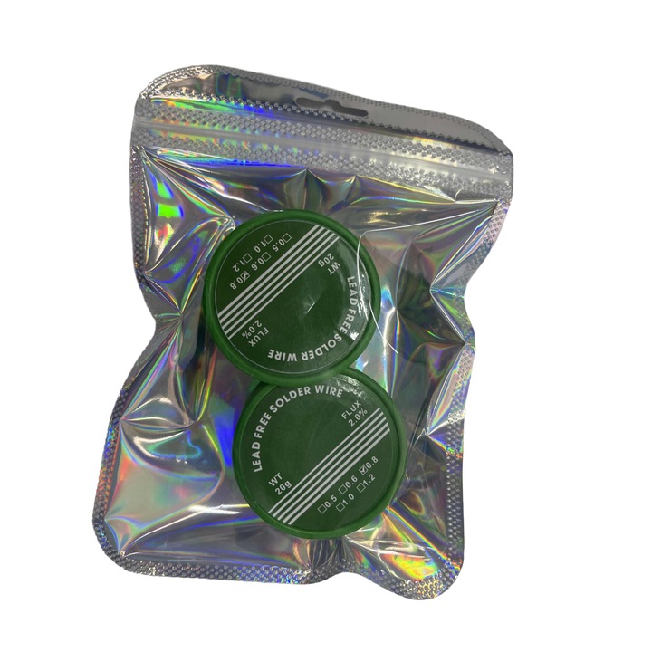 Set de sarma de sudura fara plumb 0,8mm, Enforose, 20g, pentru reparatii electrice si electronice