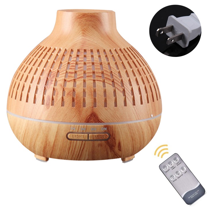 Umidificator Colorat cu Lumini LED, Enforose, Mini Difuzor Aromaterapie, Tehnologie Nano-Atomizare, 400ml