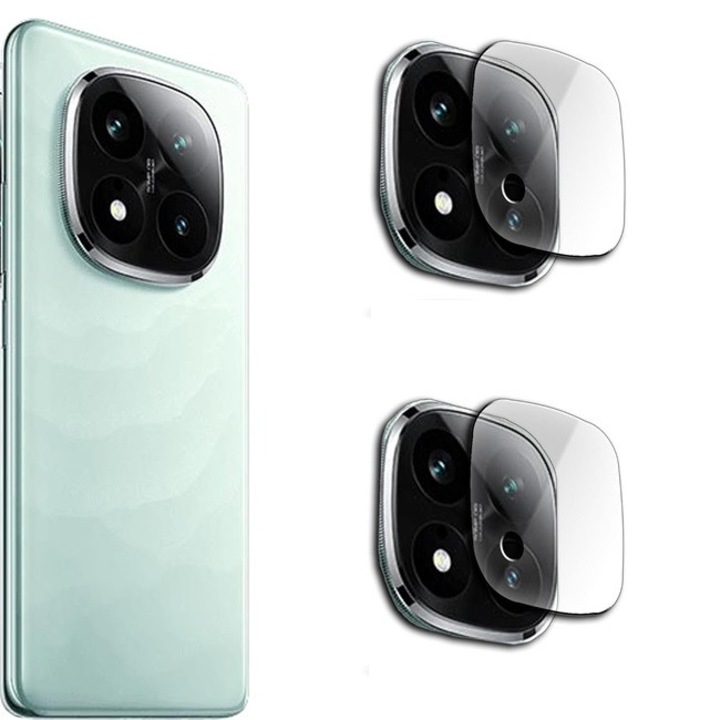 Защита на камерата от закалено стъкло, съвместима с Xiaomi Redmi Note 14 Pro Plus