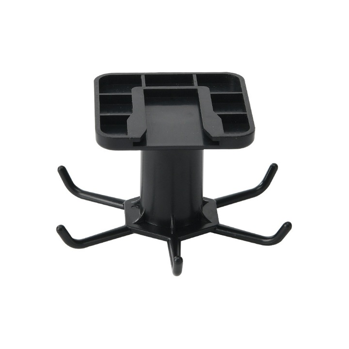 Forgatható evőeszköztartó, Enforose, innovatív függőleges zsanérral, öntapadós, 6 kampós