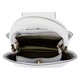 Geanta din piele naturala cu maner B-8950 119, Alb Alb