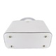Geanta din piele naturala cu maner B-8950 119, Alb Alb
