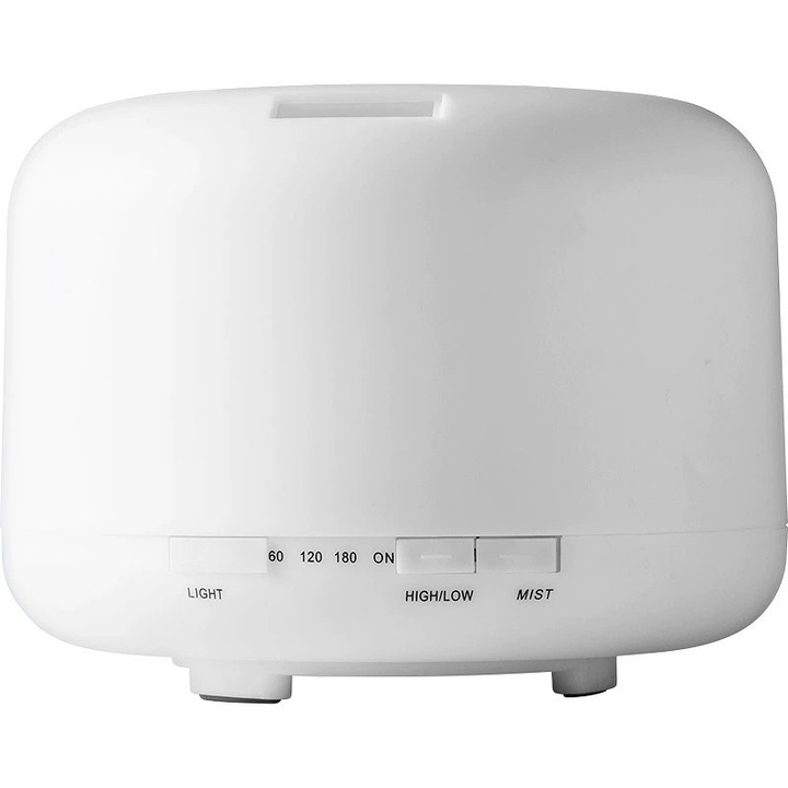 Dispersor de ulei esential cu aromaterapie, Enforose, ultrasonica, capacitate 500ML, lumini LED multicolore, control de la distanta, BPA-free, oprire automata, set