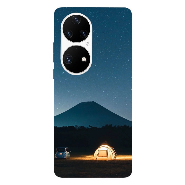 Калъф за телефон, съвместим с Honor 200 Lite, Viceversa, Campsite модел, силикон, TPU