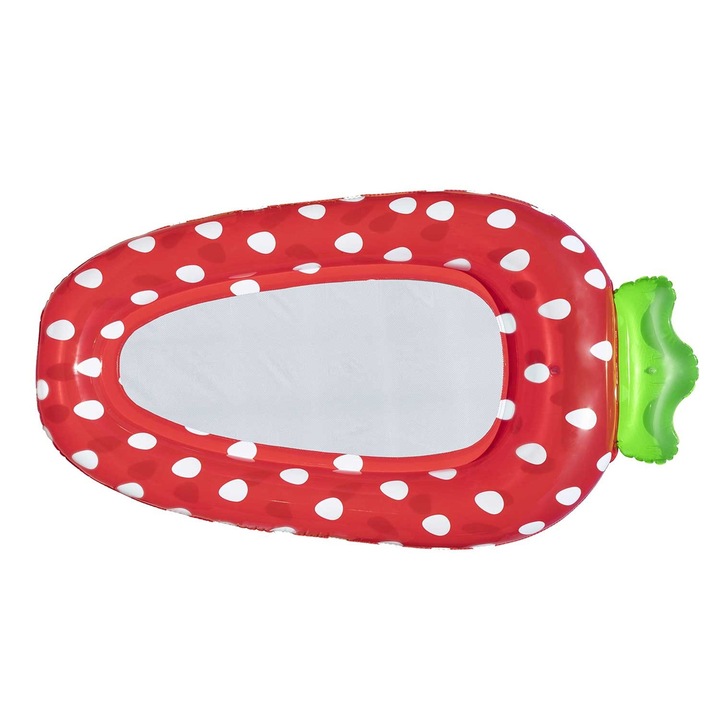 Bestway Truskawka felfújható matrac, 178x103cm, 2 légkamra, PVC, többszínű