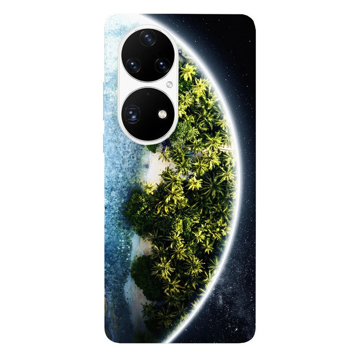 Husa telefon compatibila cu Honor 200 Smart, Viceversa, model Planet Island, Silicon, TPU