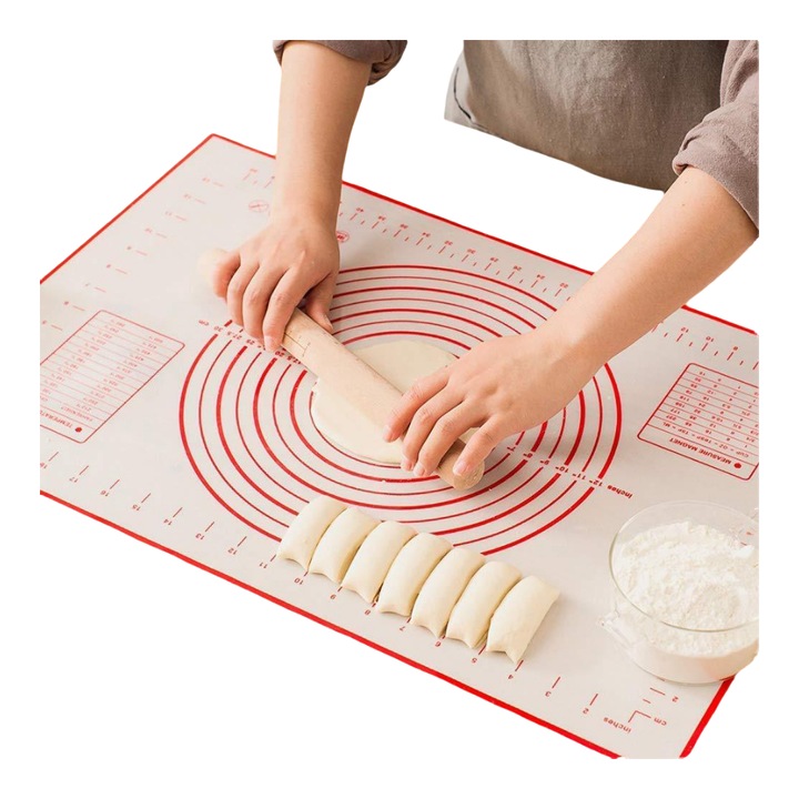 Foaie de copt rezistenta la caldura, Enforose, extra mare, silicon de grad alimentar, usor de curatat