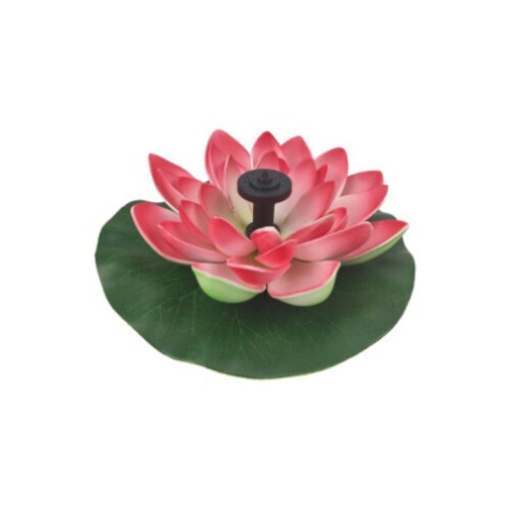Fantana cu apa solara, pompa cu energie solara Fantana de baie pentru pasari Lotus pentru utilizare in interior si exterior, pornire automata in 3 secunde, inaltime reglabila a coloanei de apa