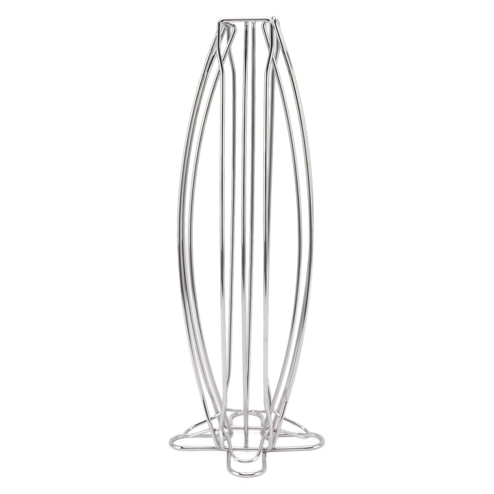 Диспенсър за капсули кафе, Enforose, вертикален органайзер с голям капацитет, издръжлив дизайн, сребрист