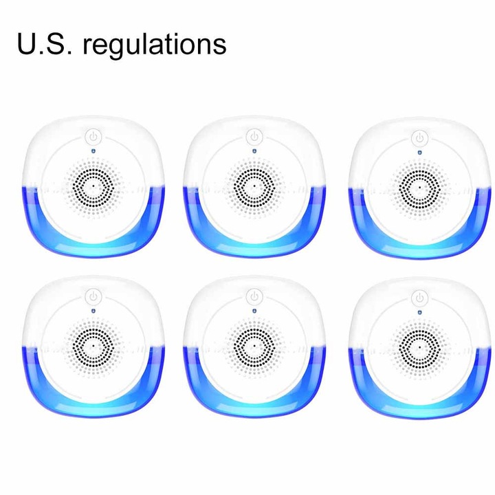 Repelent de daunatori cu ultrasunete, Enforose, mod dual, acoperire 1200 sq ft, alb