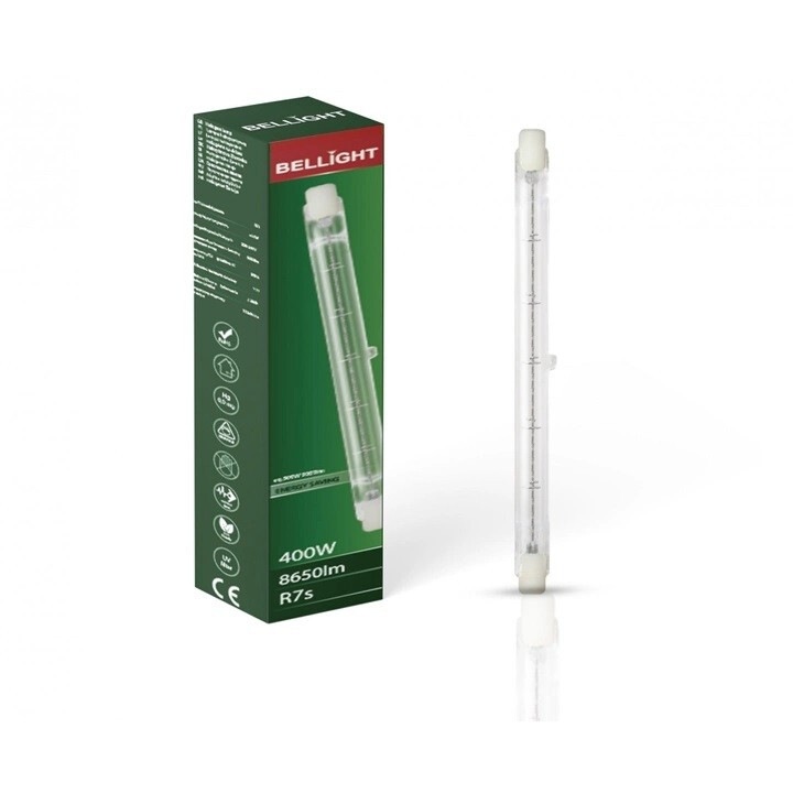 Bec halogen J118 eco BELLIGHT 400W R7S, clasic, clasa G, 230V
