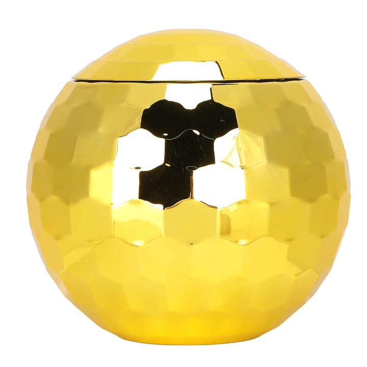 Disco Ball Glass, Enforose, nagy kapacitású, rozsdaálló, rózsaszín arany