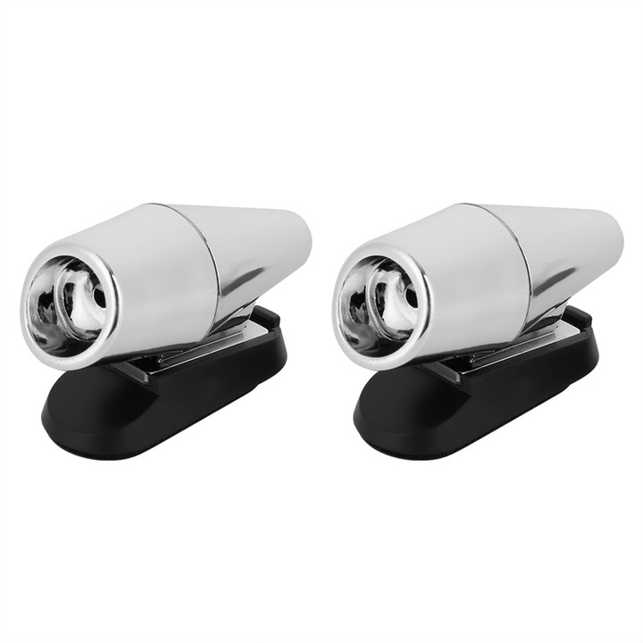 Dispozitive de avertizare pentru cerbi Enforose, sistem cu doua frecvente sonore, adeziv rezistent la apa, rezistent la temperaturi ridicate, set 2 bucati, argintiu