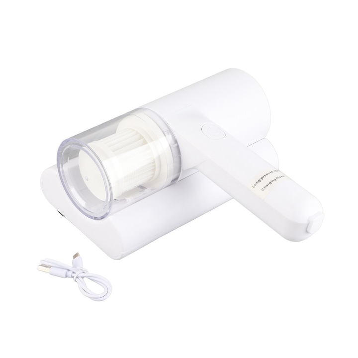 Aspirator portabil, material ABS, incarcare USB, 13000PA, 3000mAh, albastru deschis, pentru masina, acasa, birou, bucatarie