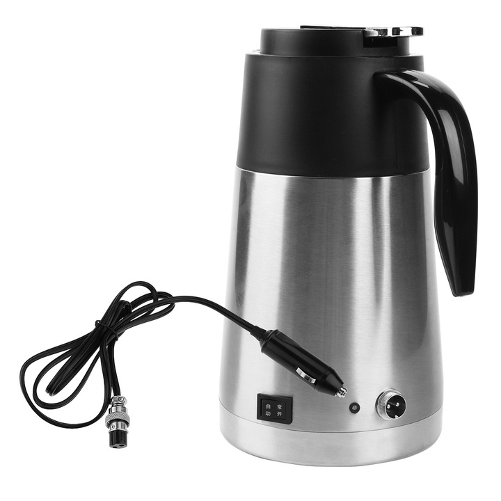 Fierbator de apa, capacitate 1000ml, plastic rezistent la temperaturi, auto-oprire, pentru calatorii