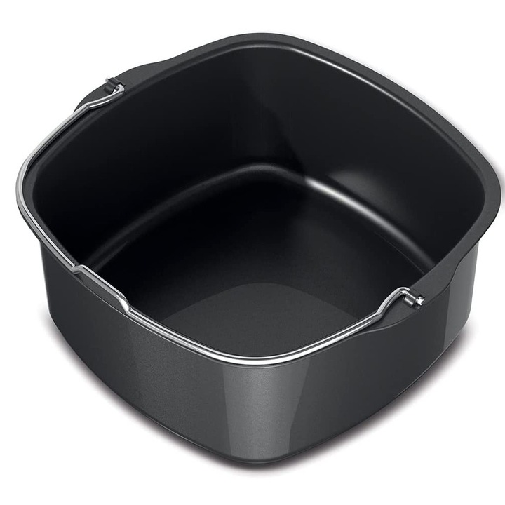 Accesorii pentru friteuza cu aer, tigaie antiaderenta, care pot fi spalate in masina de spalat vase, curatare usoara, dimensiune compacta, pentru uz casnic, restaurant, hotel