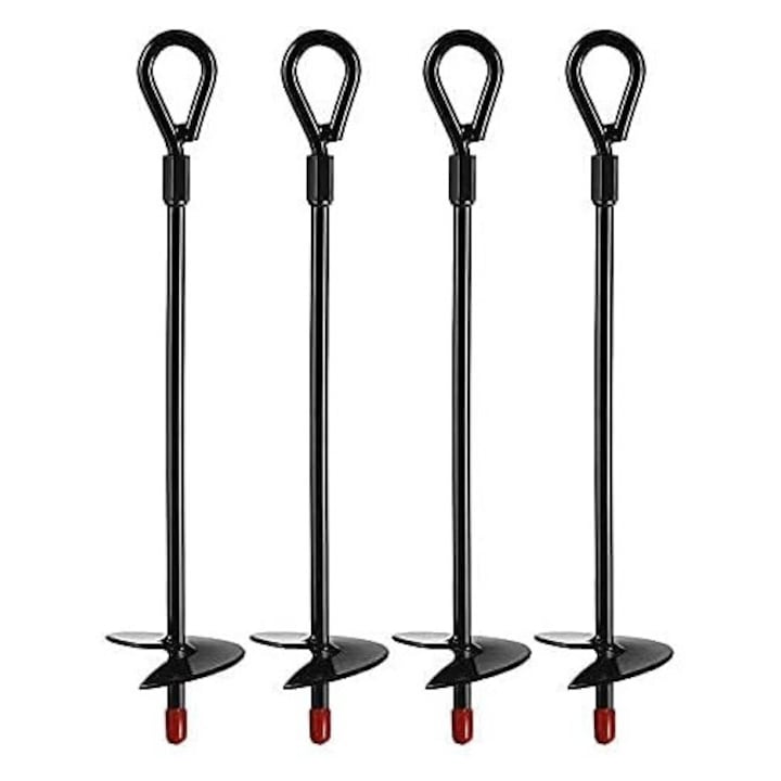 Carlige de ancorare heavy-duty, AMRINUGL, rezistenta mare la vant, penetrare usoara in sol argilos, set de 8 bucati