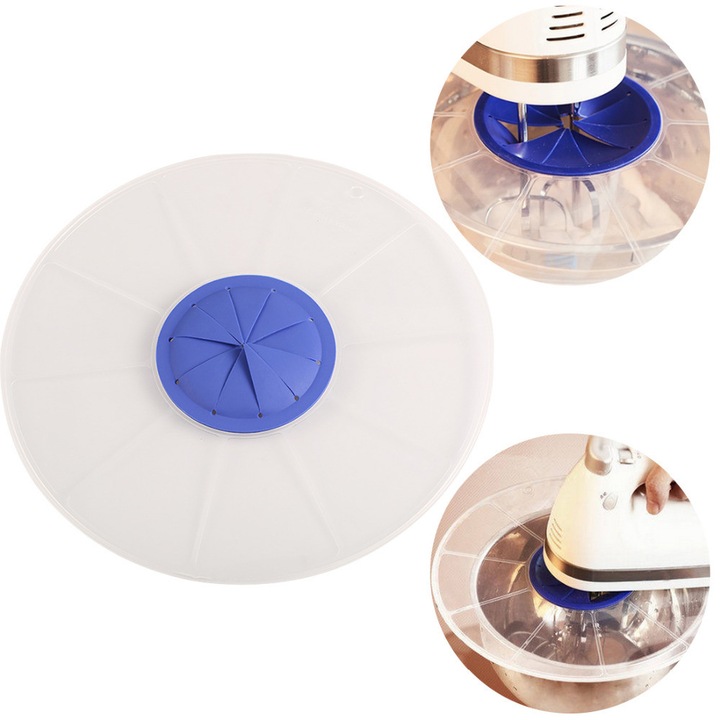 Capac silicon anti-stropire pentru vase, ecologic, universal, transparent