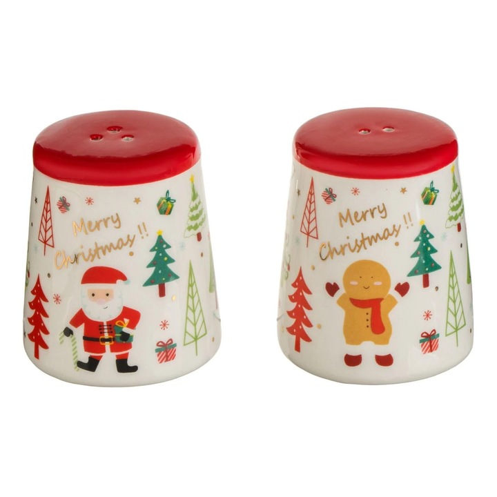 Set Solnita/Pipernita, Ceramica, Jumbo, Multicolor, 7cm