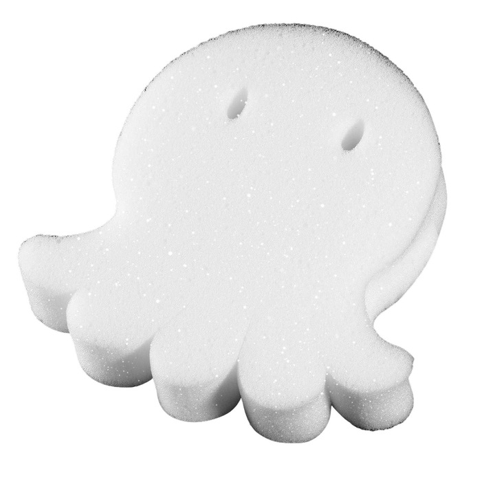 Burete absorbant de ulei, AMRINUGL, set 16 bucati, forma de caracatita, pentru curatarea piscinei si a baii cu aburi, reutilizabil