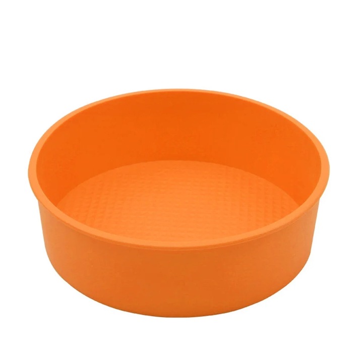 Tava rotunda pentru copt YANYXR, silicon, 26x5.7cm, culoare aleatorie