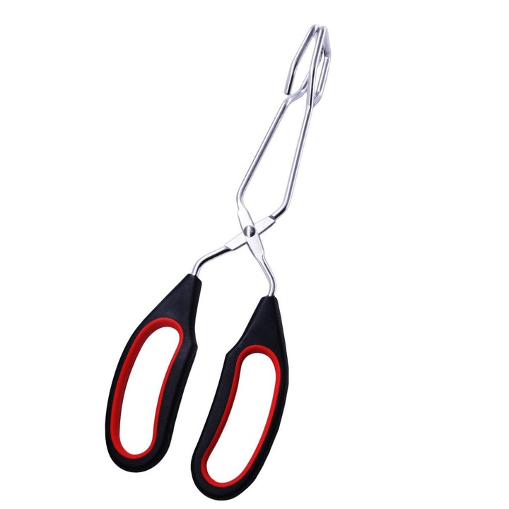 Cleste pentru gatit Enforose, din otel inoxidabil 9 1/2 inch, manere ergonomice, constructie durabila