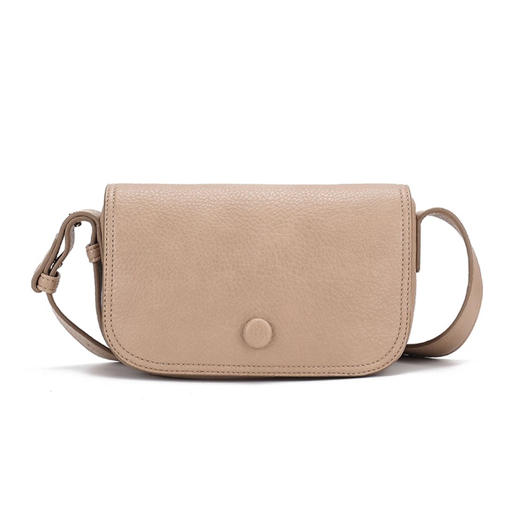 Női válltáska, eco-bőr 22x14x9cm, nagy kapacitású