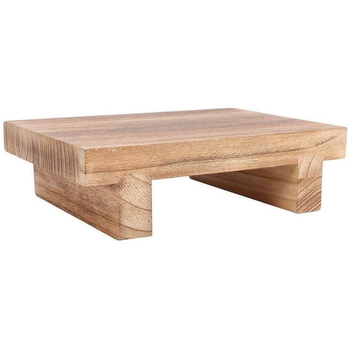 Дървен рафт, 25x18x7см, за вътре/вън, натурален