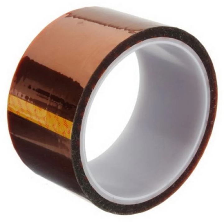YANYXR Kapton szalag, magas hőmérsékletnek ellenálló, barna, 5/10/20/30/50mm x 33m