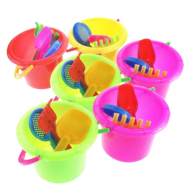 Set jucarii plaja YANYXR plastic multicolor 10x10x9cm 4 piese