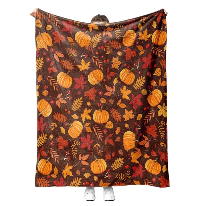 Patura decorativa din poliester, 70x100 cm, Multicolor