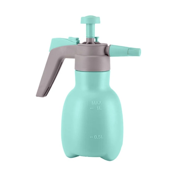 Kézi permetező kerti használatra, 1000ml kapacitás, állítható fúvóka, ergonomikus, zöld, 47x11.5cm