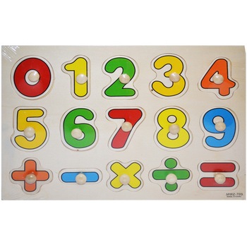Puzzle din lemn cu cifre + Cadou Stickere Premiu diverse modele Puzzle din lemn cu cifre + Cadou Stickere Premiu diverse modele