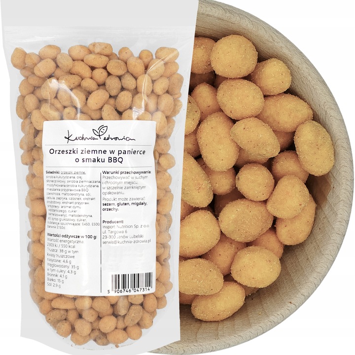 Arahide in crusta cu aroma BBQ 250 g pentru gustari crocante si savuroase