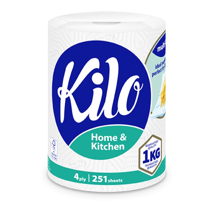 Prosop de bucatarie Kilo Confort, Home & Kitchen, 4 straturi, 251 foi