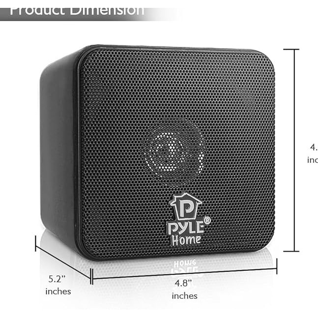 Boxa de raft mini cub de 4 inch, 200W, Pyle Home PCB4BK - Negru