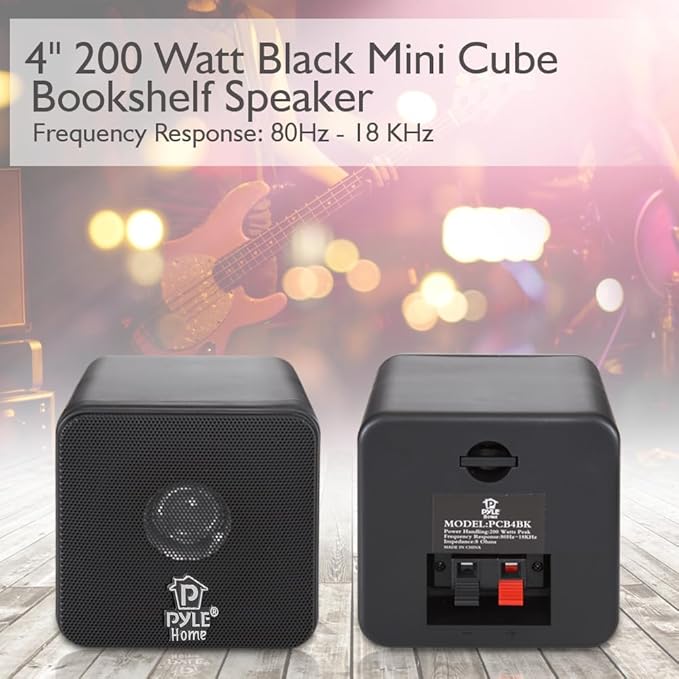 Boxa de raft mini cub de 4 inch, 200W, Pyle Home PCB4BK - Negru