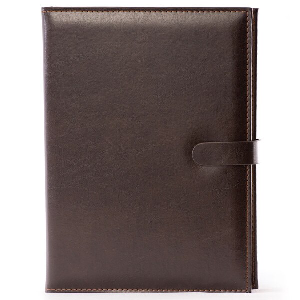 Agenda piele naturala, datata 2021, Alma, cu interior detasabil, lucrata manual, UNIKA, maro