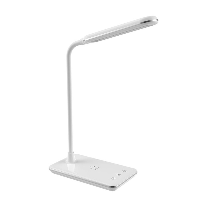 Lampa de birou ZYBLSSBB LSM2xh1290-BCS0324489-2, LED dimabila cu 3 temperaturi de culoare, incarcare wireless 10W, protectie pentru ochi, Albastru