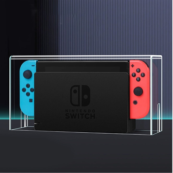 Прозрачен калъф за Nintendo Switch, Zeaicos, сребрист, комплект аксесоари за гейминг конзоли