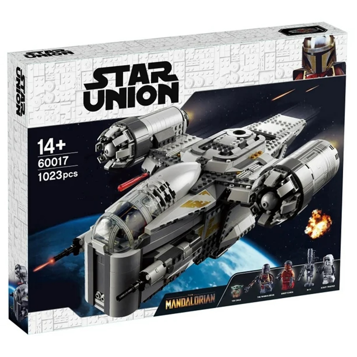 Set LEGO Star Wars The Razor Crest, 4 mini figurine, 2 lansatoare