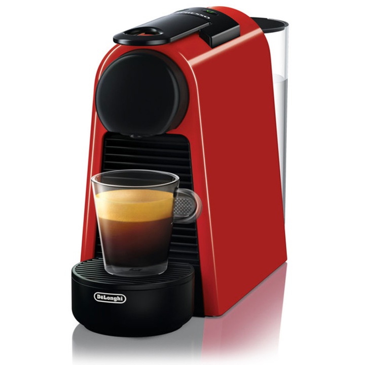 DeLonghi Nespresso® EN85R Essenza kapszulás kávéfőző, 1450W, 19 bar, 0.6 literes víztartály, Piros