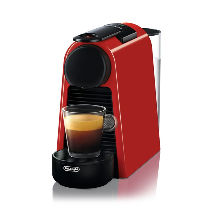 DeLonghi Nespresso® EN85R Essenza kapszulás kávéfőző, 1450W, 19 bar, 0.6 literes víztartály, Piros
