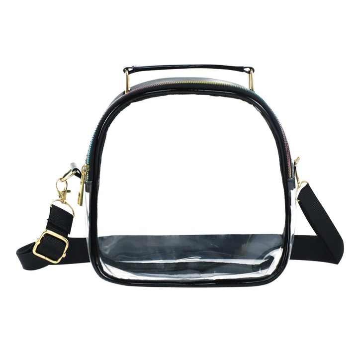 Geanta pentru femei, TPU, 18.03x18.03x7.87cm, Transparent