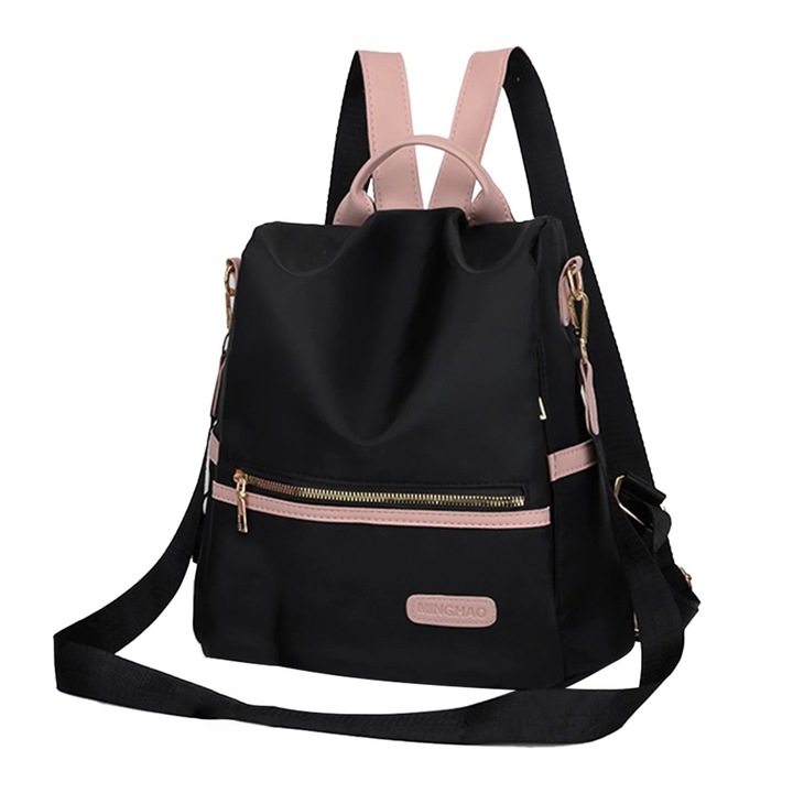 Rucsac dama ZYBLSSBB multifunctional negru 31x28x12cm antipierdere